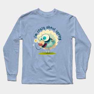 I'm Crazy About Spring Sheep Long Sleeve T-Shirt